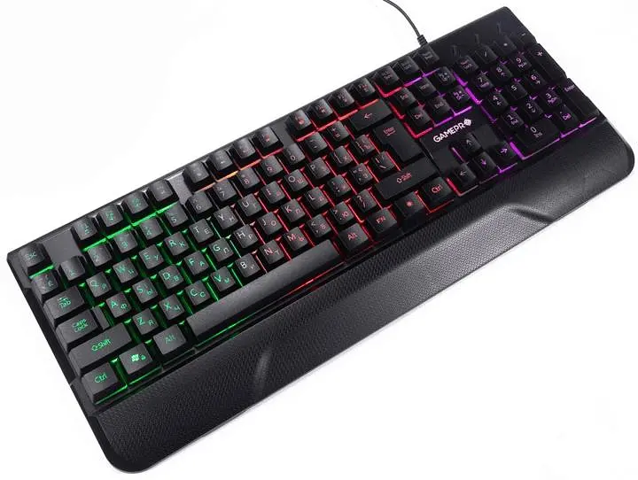 Клавиатура GamePro GK398 Headshot RGB USB Black (GK398) - фото 3