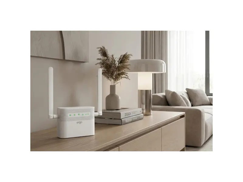 Бездротовий маршрутизатор (роутер) Ergo R023 White - фото 6