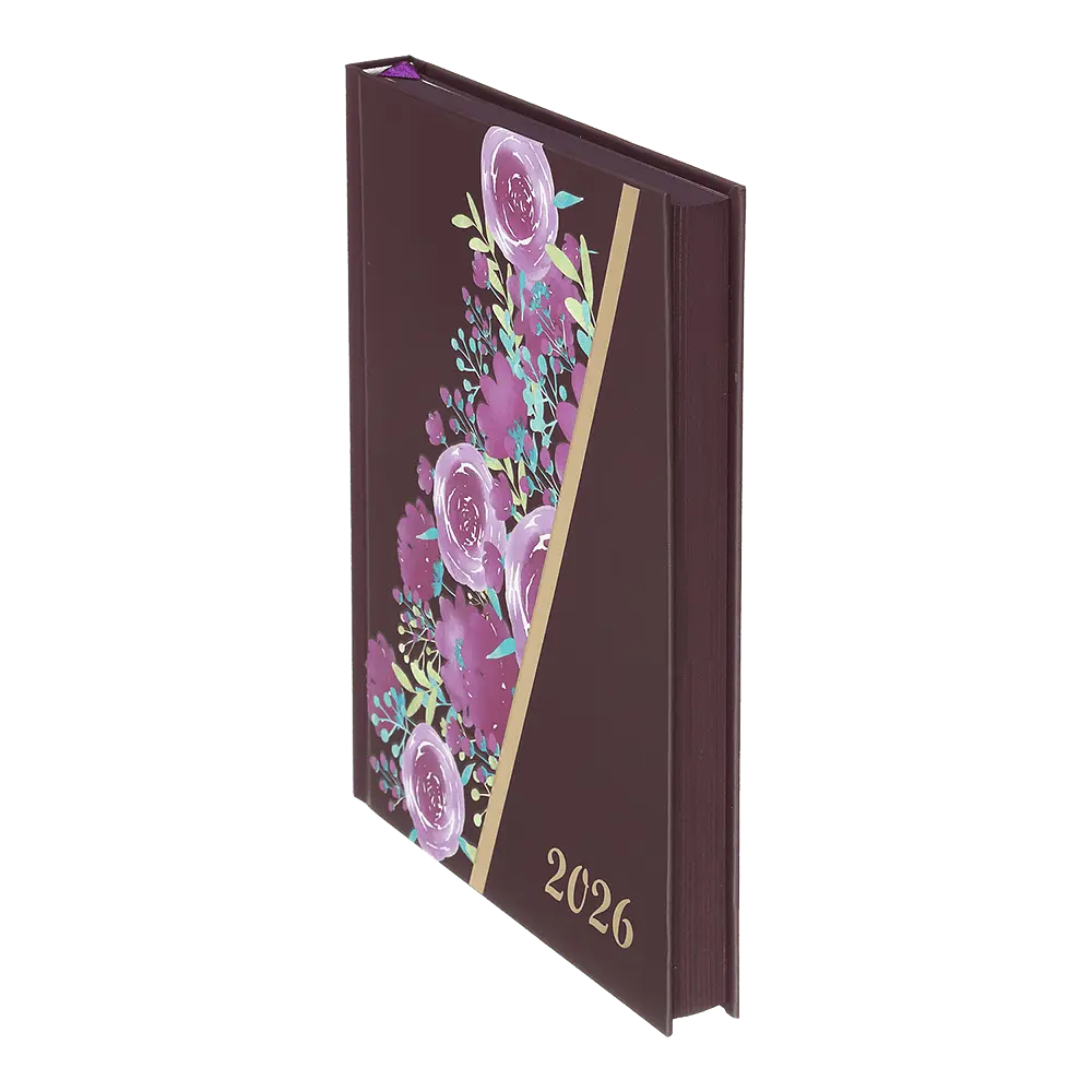 Щоденник датований Buromax Passion 2026 поліграфічний A5 темно-червоний (BM.21160-13) - фото 3