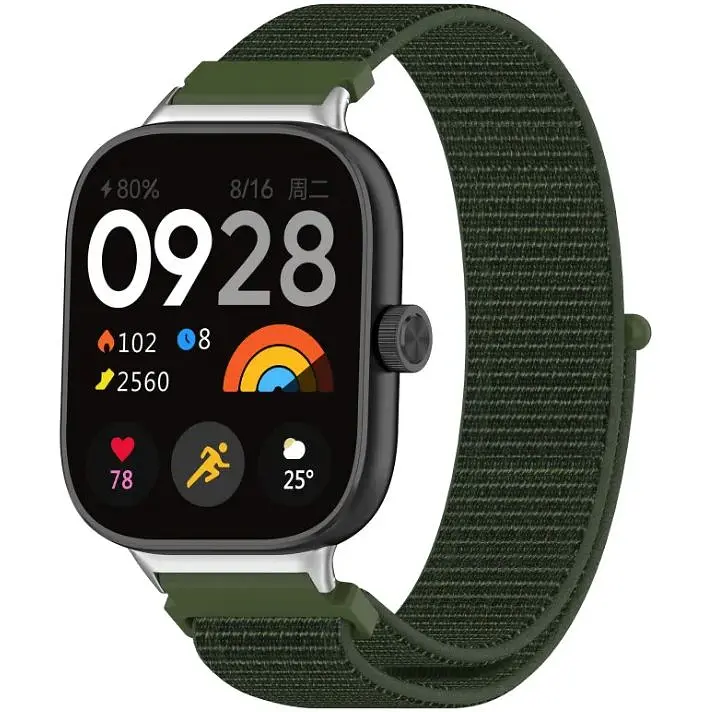 Ремінець DK CDK Nylon Sport Loop для Xiaomi Redmi Watch 4 (017323) (olive flak) - фото 2
