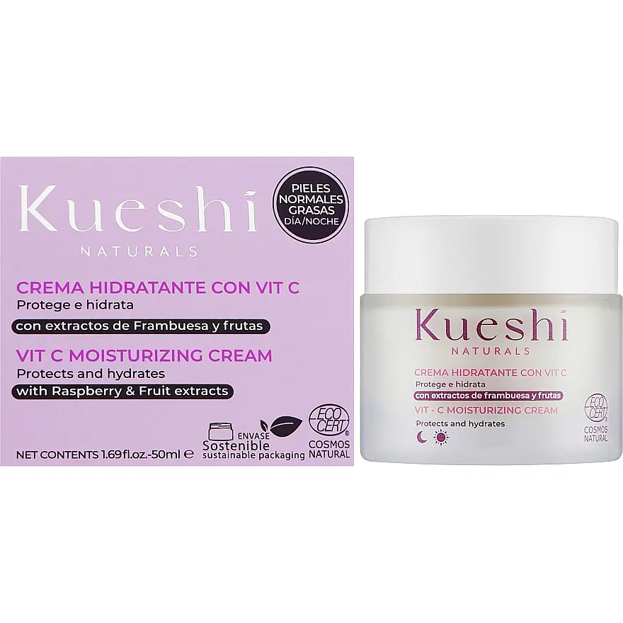 Крем для лица Kueshi Naturals Raspberry Vit-C Day Cream дневной 50 мл - фото 2