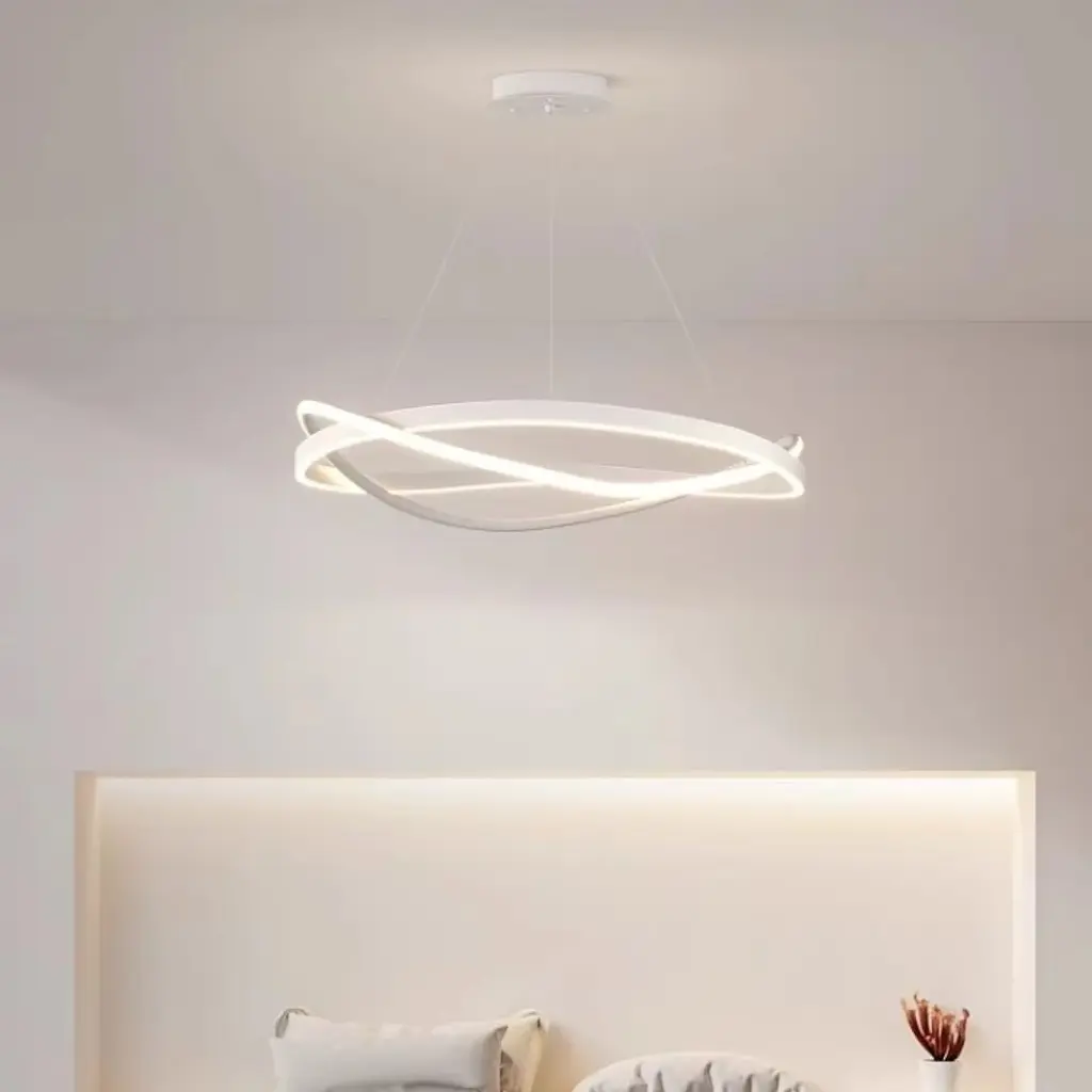 Стильна підвісна LED-люстра Art 2463/600 WH - фото 9