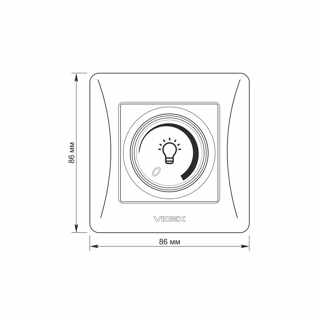 Димер Videx Binera LED 200 Вт білий (VF-BNDML200-W) - фото 4