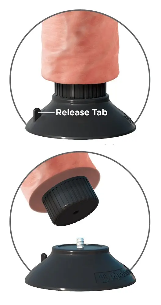 Вібратор King Cock Vibrating Cock With Balls 23 см тілесний - фото 5