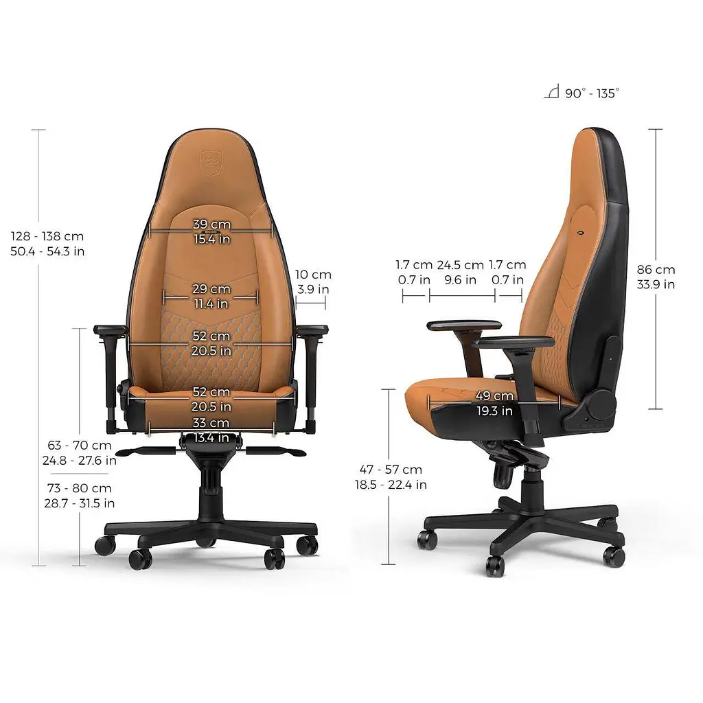 Геймерське крісло Noblechairs ICON Real Leather - фото 9