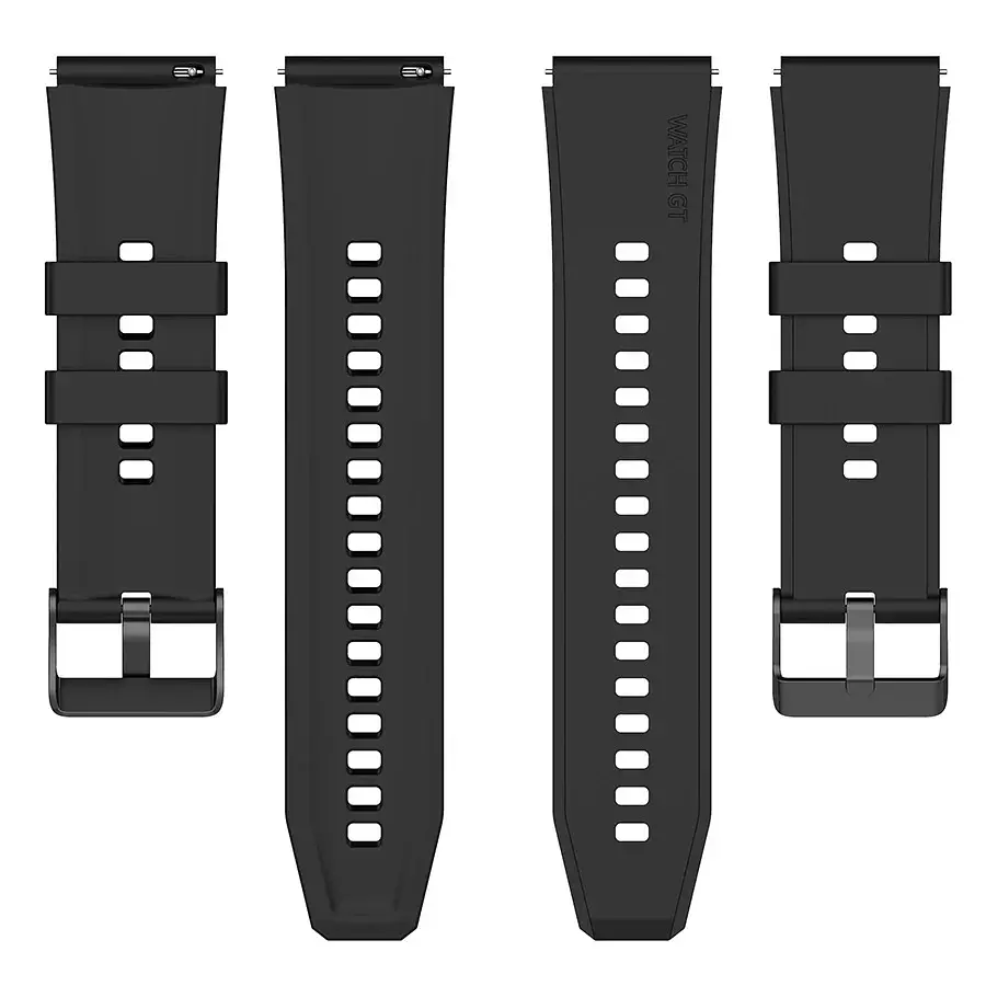 Браслет GT для Samsung Galaxy Watch 5 - чорний ширина кріплення 20мм силікон Watchbands (W45-3WB31405519) - фото 5