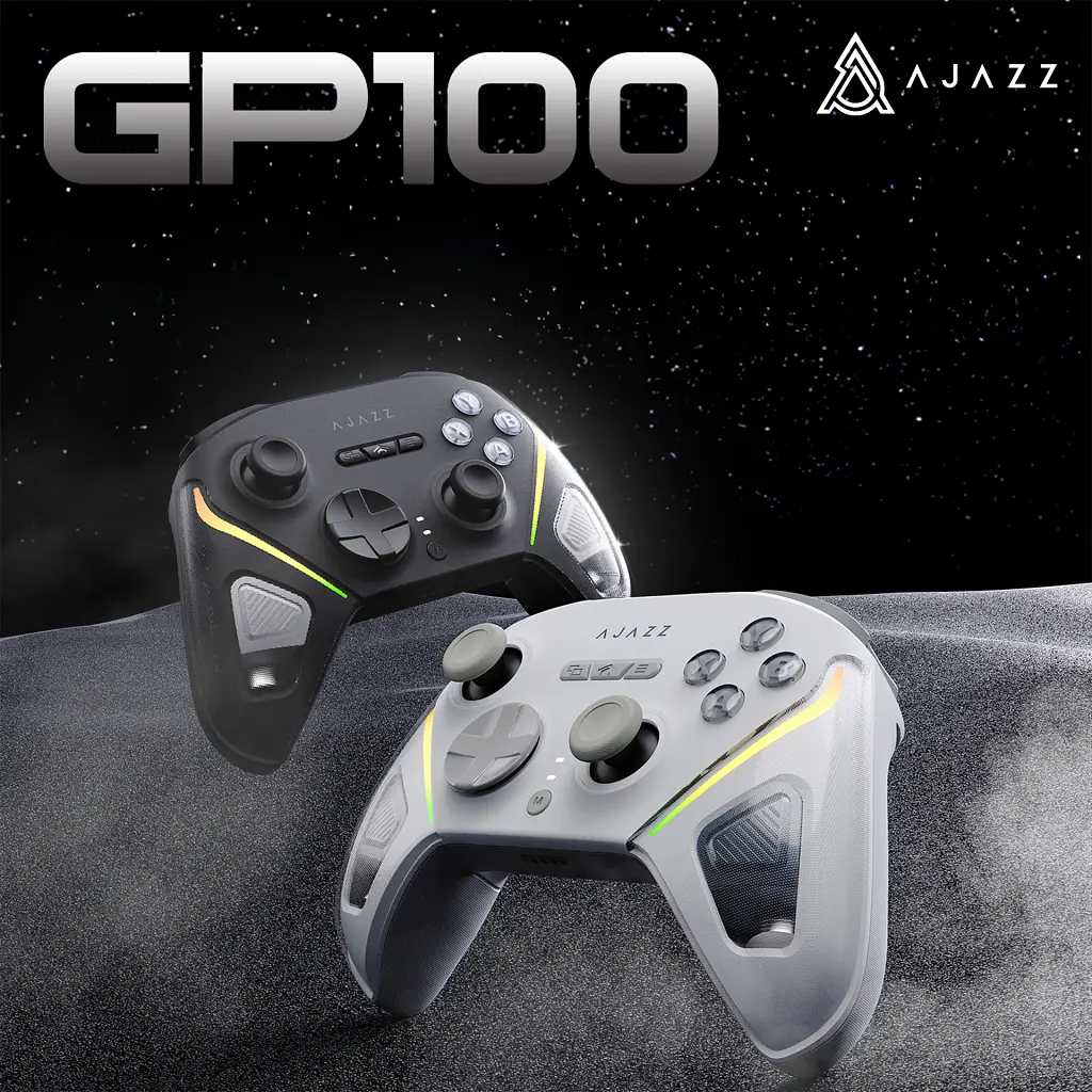 Геймпад Ajazz GP100 2.4G/BT/USB Switch/PC/iOS/Android RGB Black (GP100-B) - фото 6