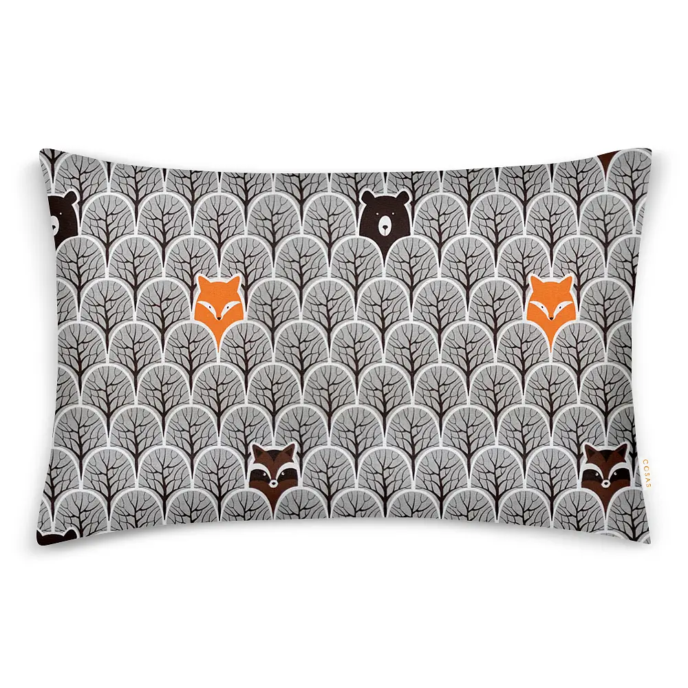 Дитяча постіль Cosas Wood Animals без простирадла 110х140 см (BearsWoodGrey_140_2) - фото 3