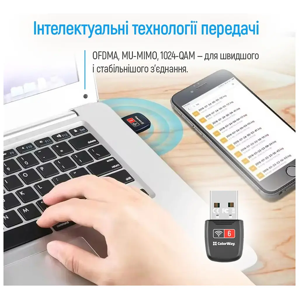 Мережева карта Wi-Fi ColorWay CW-AD-W1 - фото 9