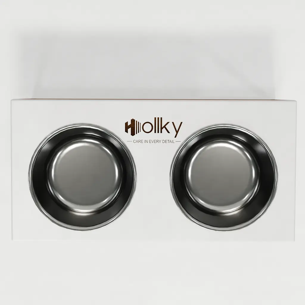 Hollky Base L — миски на подставке для средних и крупных собак (2 × 0,95 л, высота 20 см) - фото 5