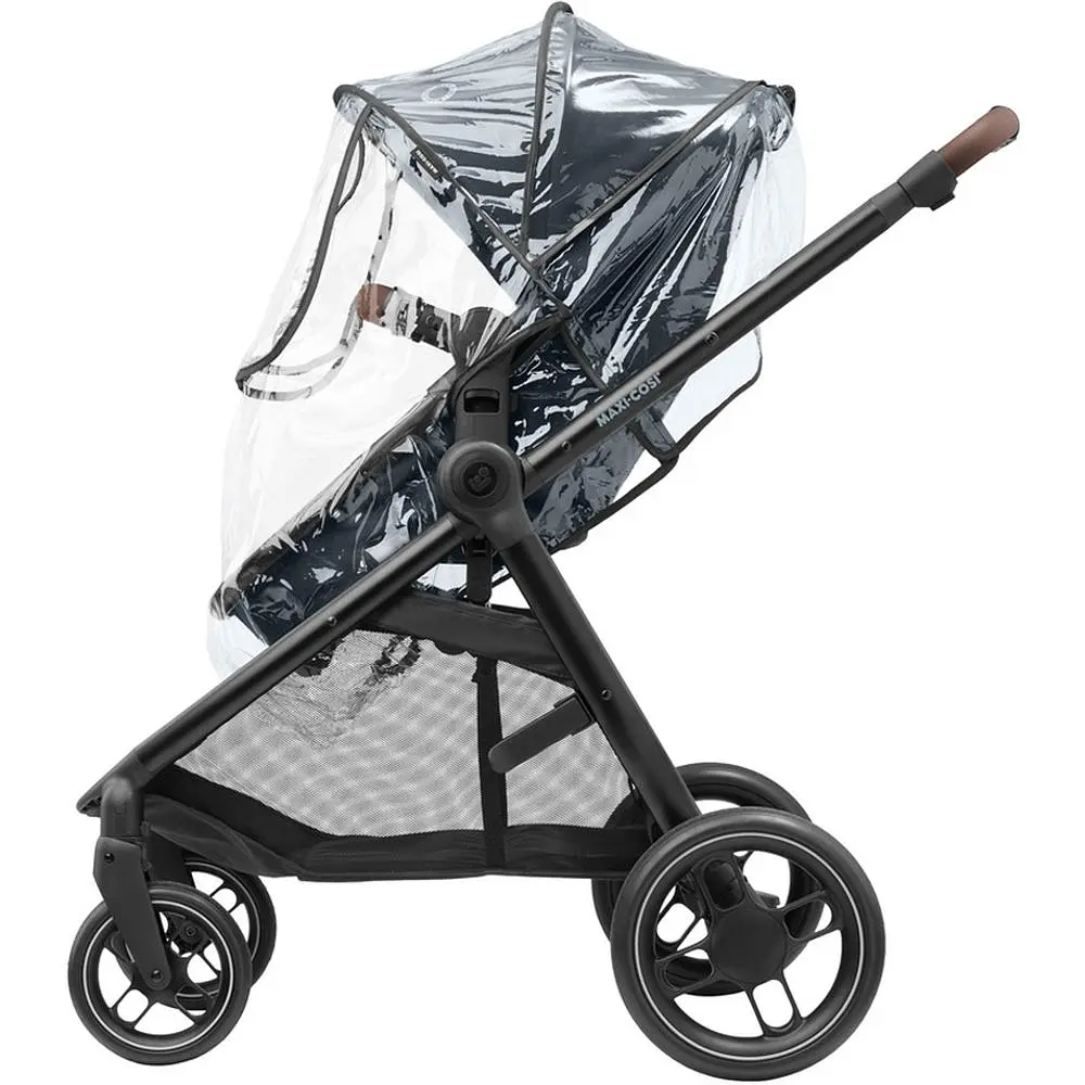 Коляска-трансформер Maxi-Cosi Zelia 3 Duo Essential Graphite, 3 в 1, з автокріслом CabrioFix i-Size, темно-сіра (1930672110) - фото 12