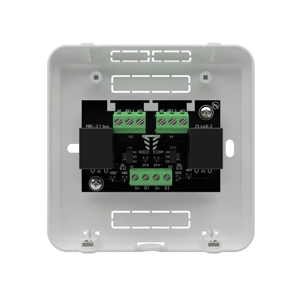 Виносний модуль розширення на 2 релейні виходи Tiras МРЛ-2.1 box (14-00007) - фото 2