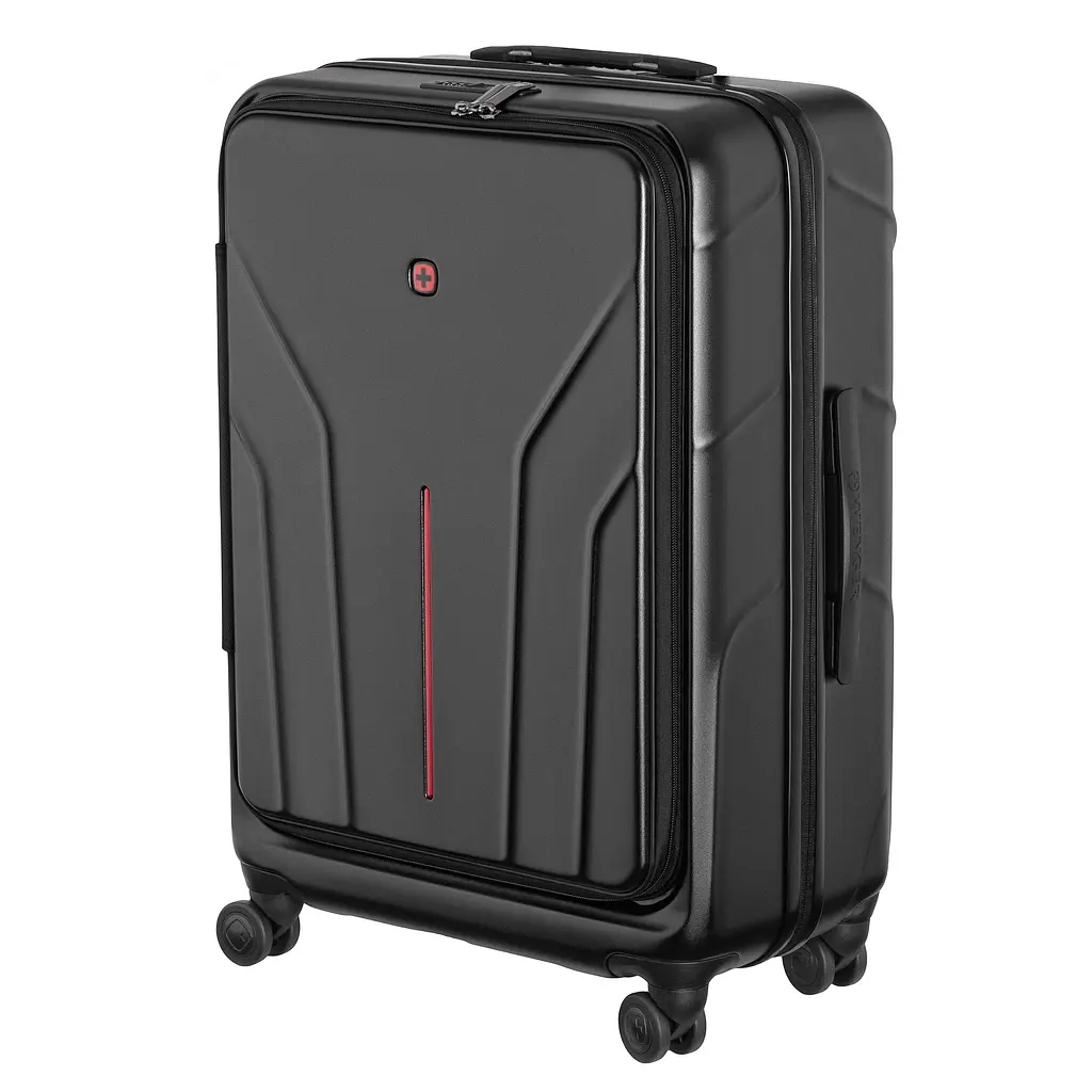 Wenger Валіза Wenger Amplix Hardside Medium, середня, полікарбонат, TSA, 4 колеса, розширення, чорний - фото 2
