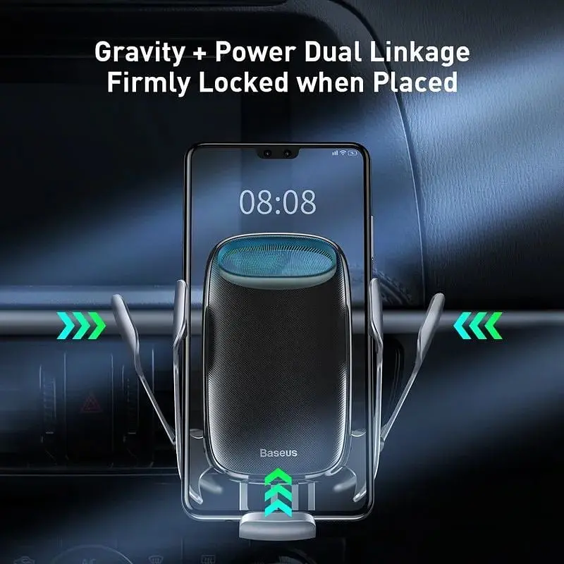 Держатель BASEUS Milky Way Electric Bracket Wireless Charger (15W) (WXHW02-01) - фото 10