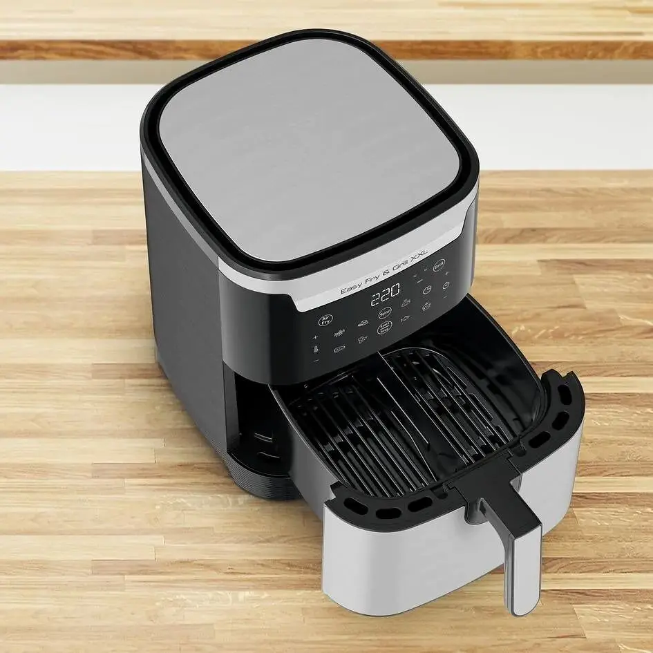 Tefal Мультипіч EasyFry&Grill XXL, 1830Вт, чаша-6.5л, сенсорне керув., 8 програм, пластик, черно-сірий - фото 9
