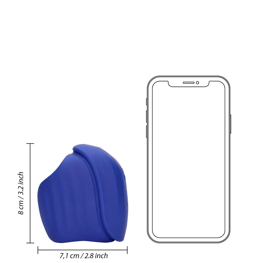 Мастурбатор с вибрацией Loveline Vibrating And Pulse Wave Stroker синий - фото 8