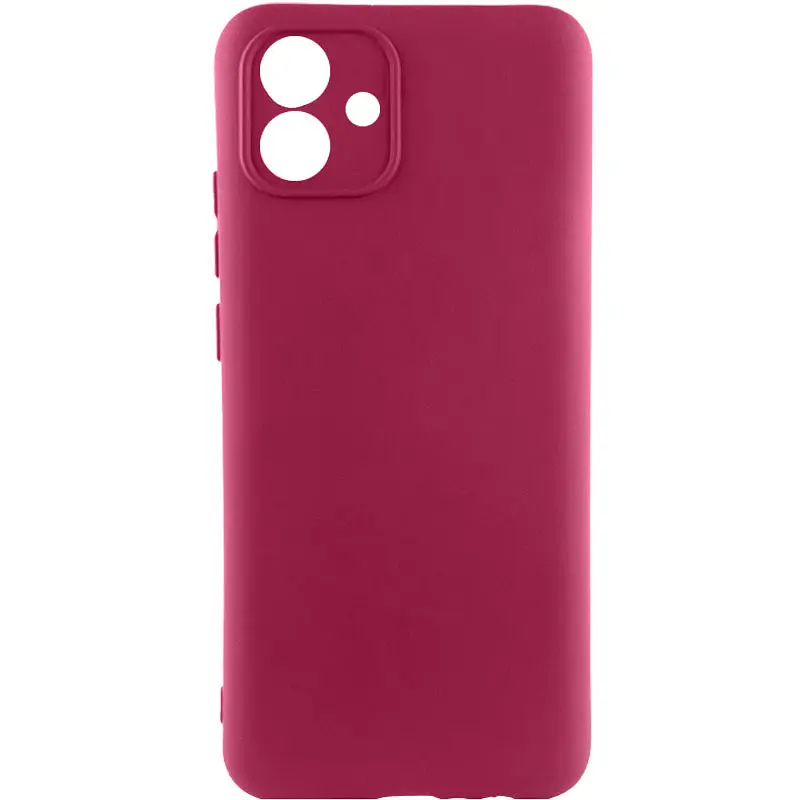 Чохол Silicone Cover Ummi Lakshmi Full Camera (AA) для Samsung Galaxy A04e Бордовий / Marsala