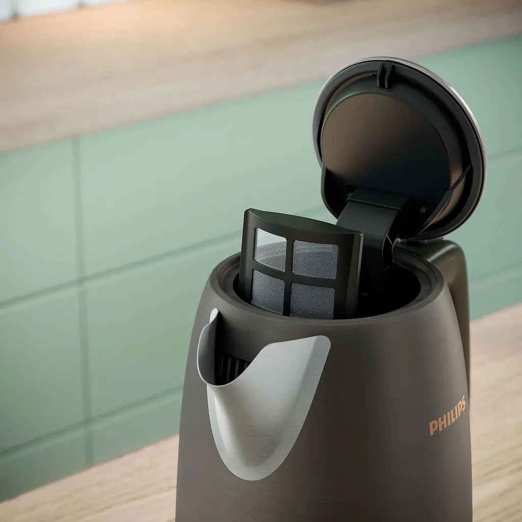 Электрочайник Philips Viva Collection 1.7 л черно-медный (HD9352/30) - фото 4
