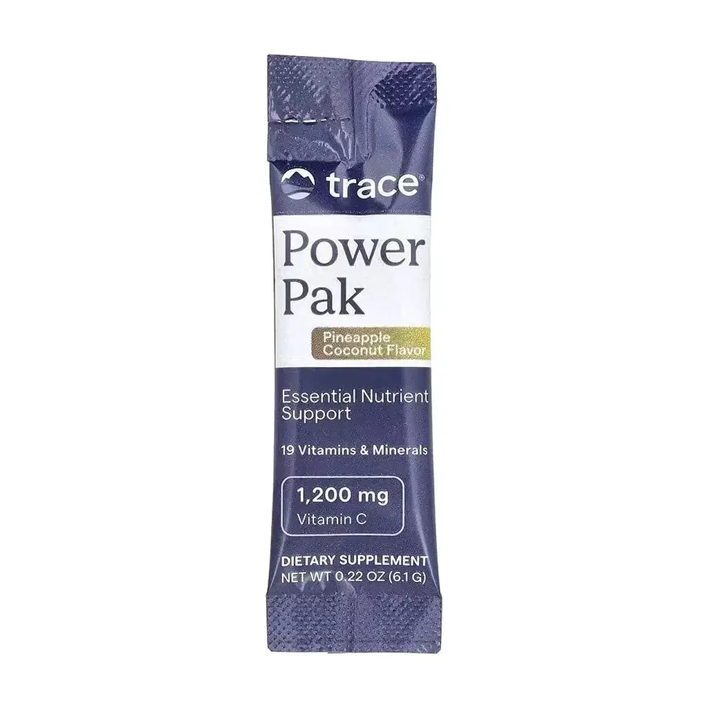Вітамінно-мінеральний комплекс Trace Електроліти, смак ананаса кокосу, Power Pak, 30 пакетів по 6 (TMR00249) - фото 3