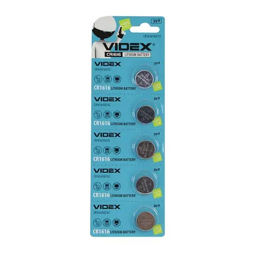 Батарейка VIDEX 1616 BLI 5