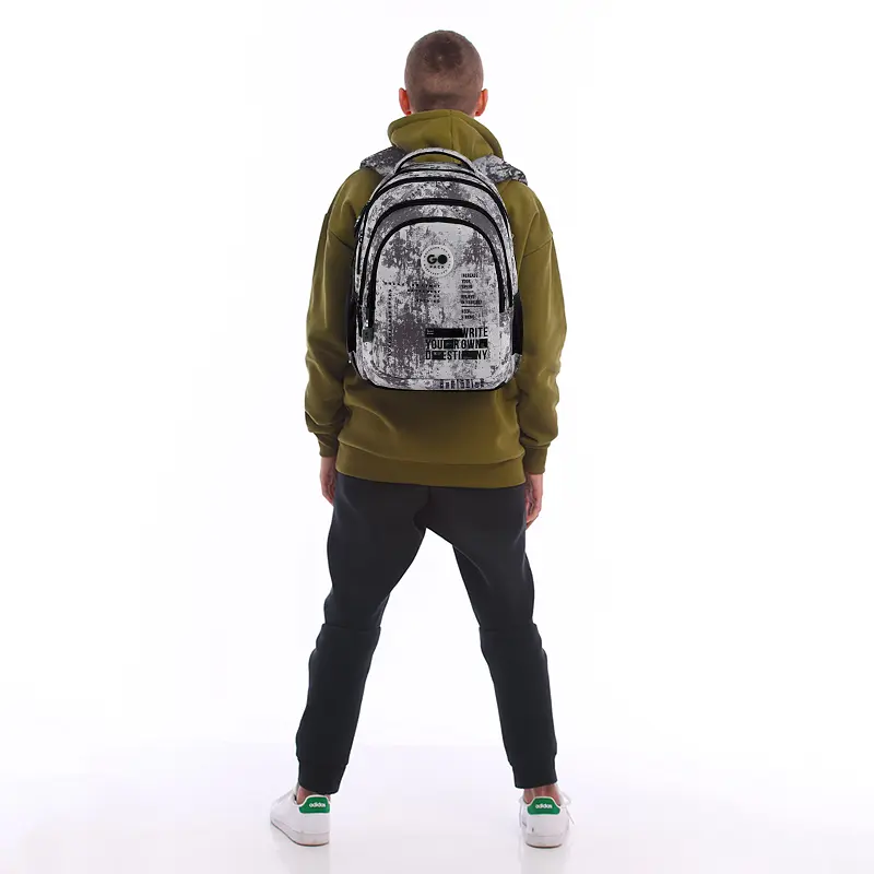 Рюкзак GoPack Teens 162M-3 Серый (GO26-162M-3) - фото 17