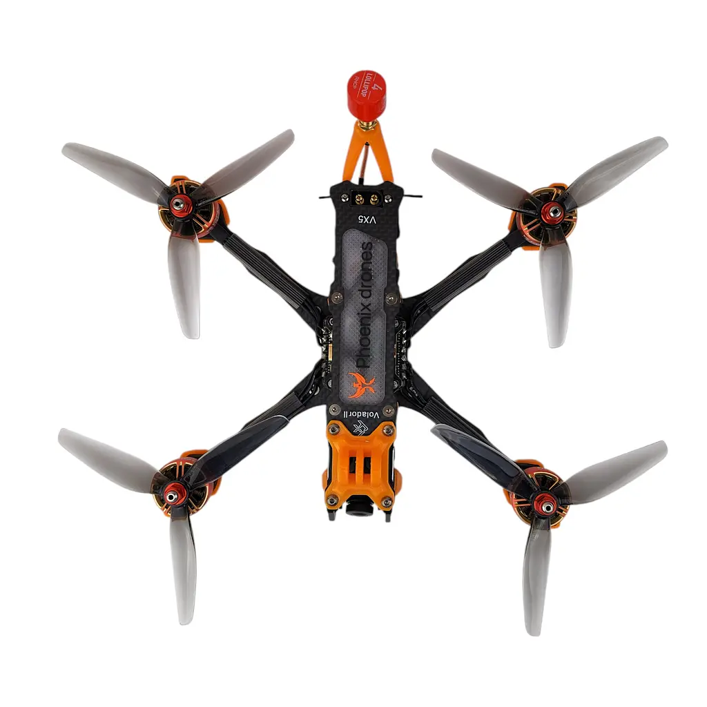 Дрон Phoenix drones Ember5 ELRS 2.4 analog із двигунами GOM 2207.5 та карбоновою рамою