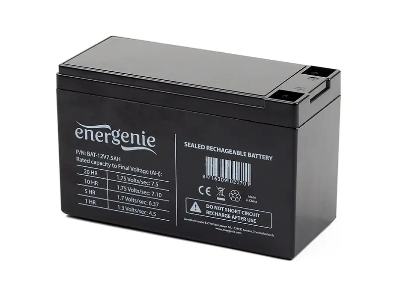 Акумулятор для ДБЖ EnerGenie BAT-12V7.5AH