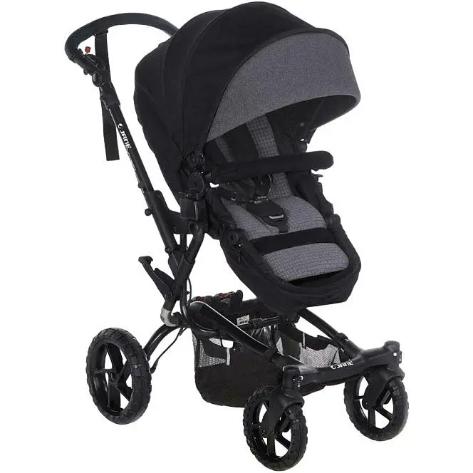 Коляска-трансформер Jane Crosswalk Convert Jet Black чорна із сірим (5483/T34) - фото 3