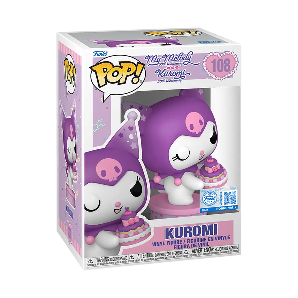 Игровая фигурка Funko Pop! серии Sanrio: My Melody & Kuromi Куроми с тортиком (87169) - фото 2