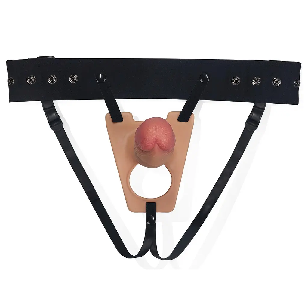 Страпон порожнистий LoveToy Unisex Hollow Strap-On Rodeo G 20.3 см тілесний - фото 2