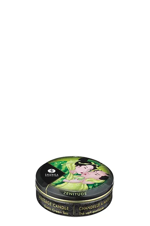 Масажна свічка Shunga Massage Candle з ароматом зеленого чаю, 30 мл - фото 3