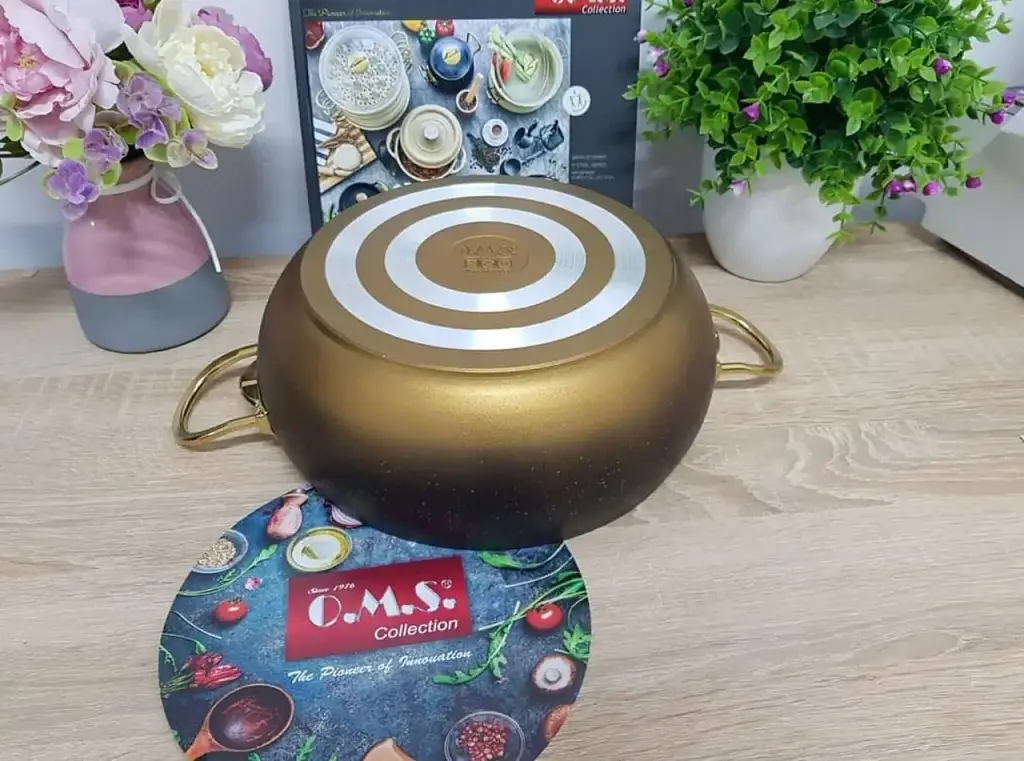 Каструля O.M.S. Collection 3141-18 см 2 л Gold - фото 7