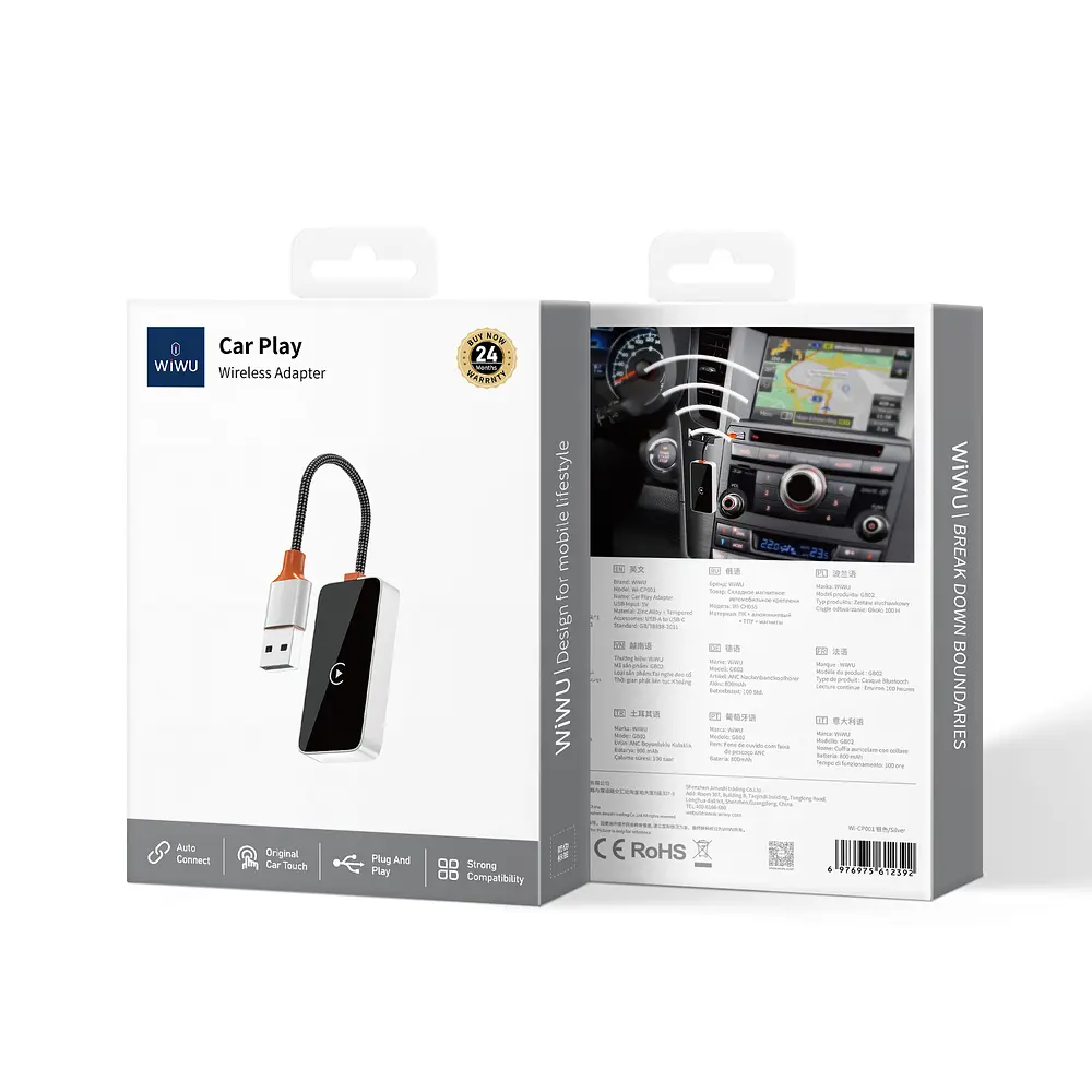 Адаптер WIWU CarPlay Adapter Wi-CP002 Gray (6977703654998) - фото 2
