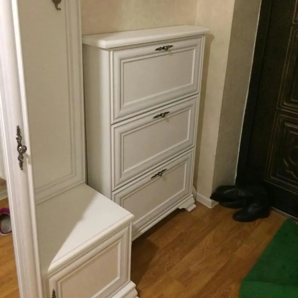 Тумба для взуття ВМК (БРВ) Кентуккі SFB3B Білий альпійський (GRB-2006) - фото 3