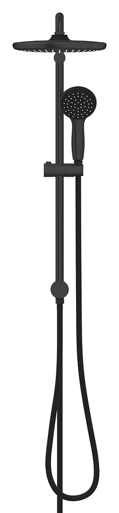 Душова система Grohe Vitalio Start System 250 Cube + термостат для ванни Precision Start UA303904TR, Чорний матовий - фото 4