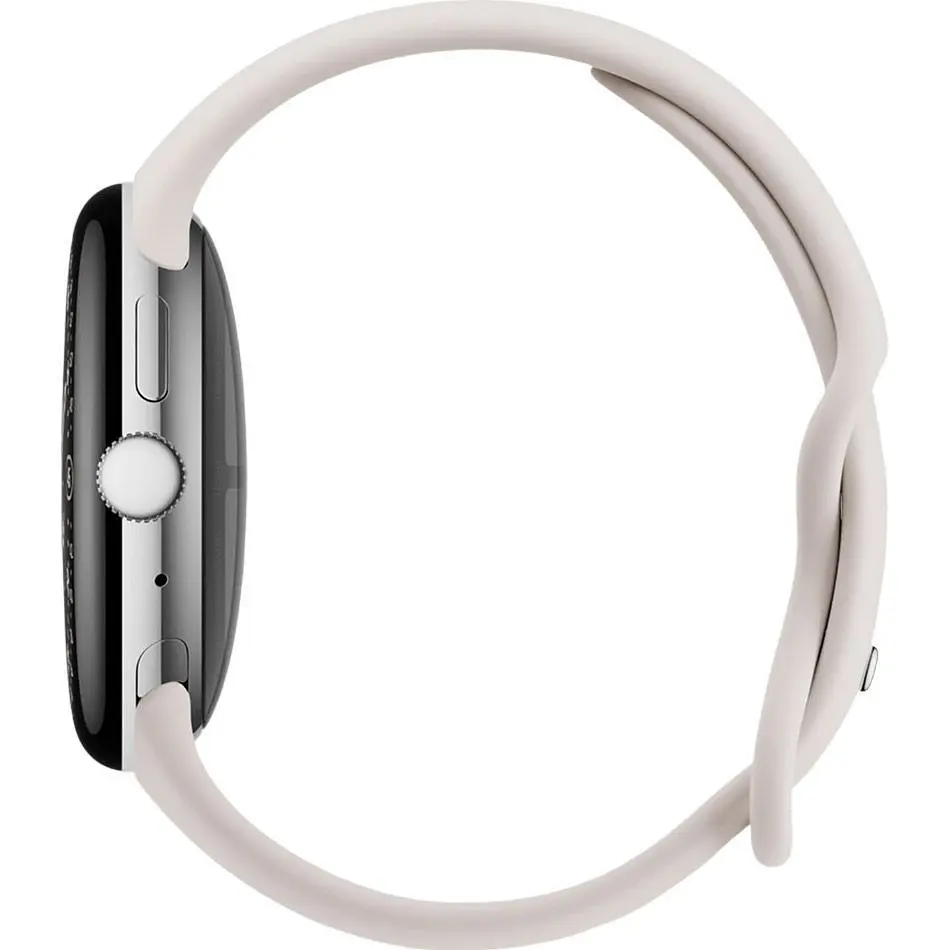 Смарт-часы Google Pixel Watch 4 41mm Wi-Fi Polished Silver Aluminum case/Porcelain Active Band [164403] - фото 4