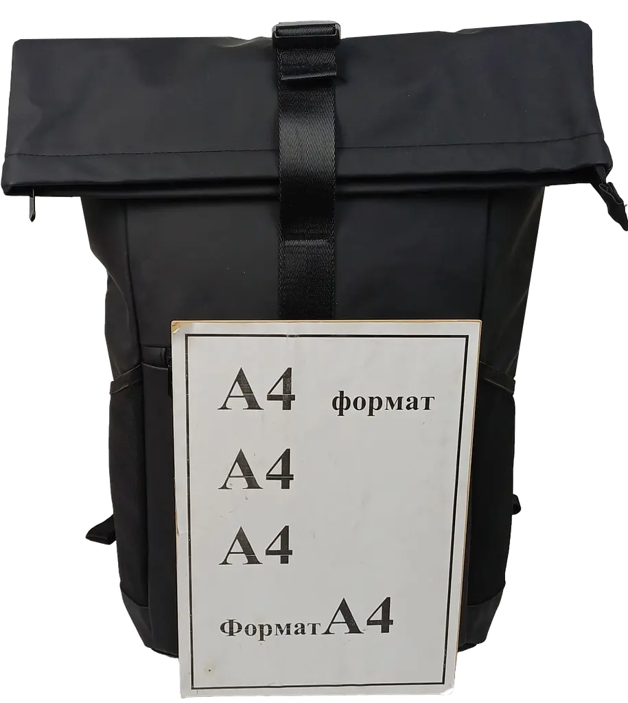 Рюкзак молодіжний проґумований Live in style 18L, чорний, роллтоп, Rolltop-Rucksack - фото 9