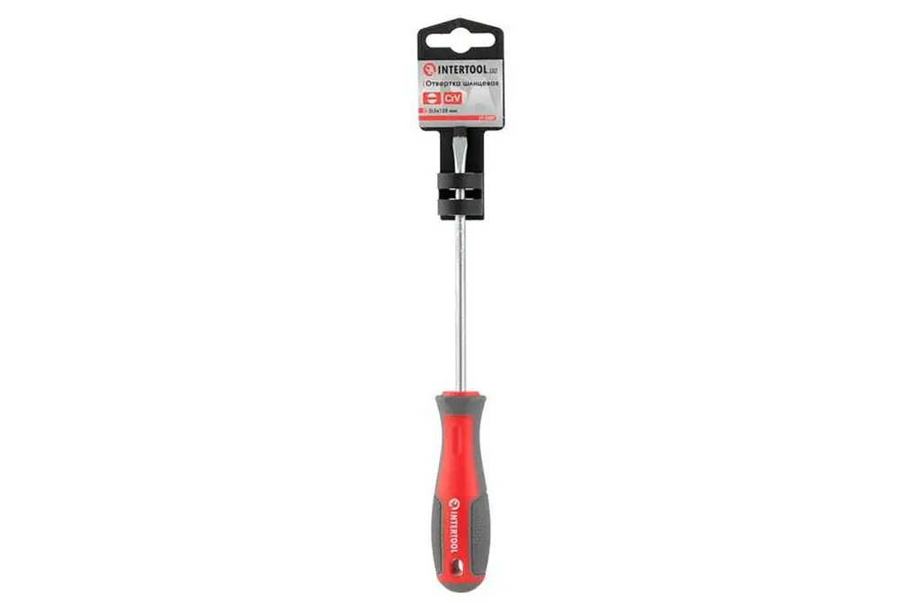 Отвертка плоская шлицевая Intertool SL5 x 125 мм Pro VT-3307 - фото 5