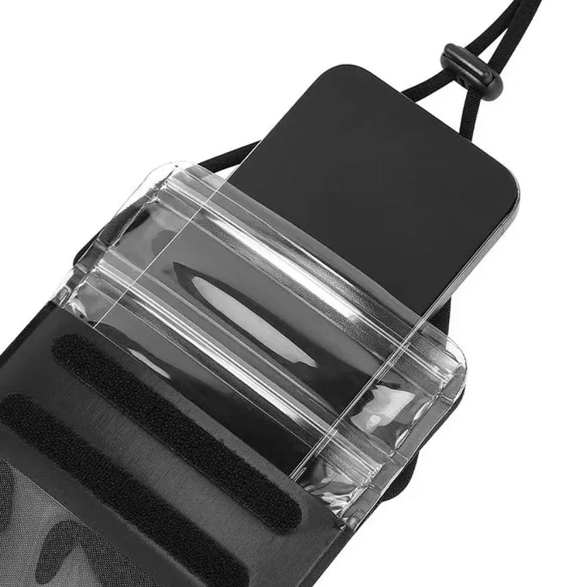 Чохол водонепроникний Hoco HX53 Treasure leather mobile phone waterproof bag Black - фото 3