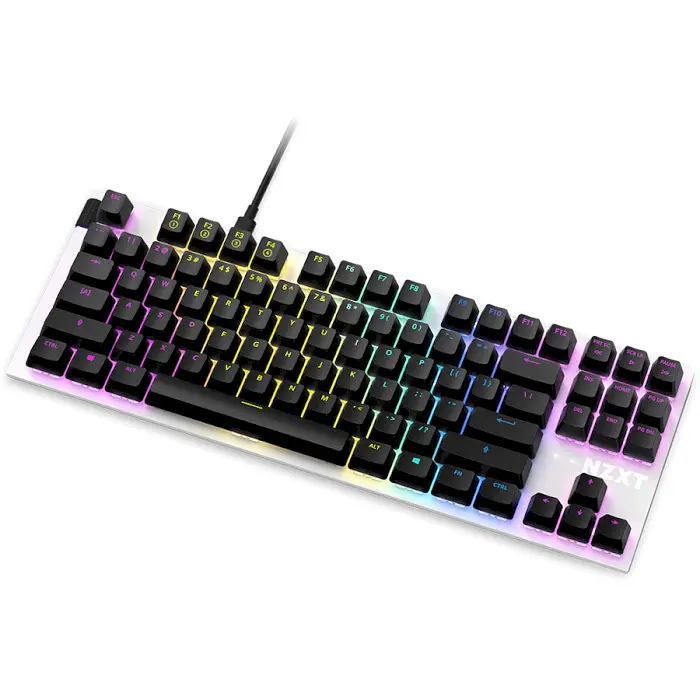 Клавиатура NZXT Function TKL RGB Gateron Linear Red Switches ENG USB Matte White (KB-1TKUS-WR) - фото 2