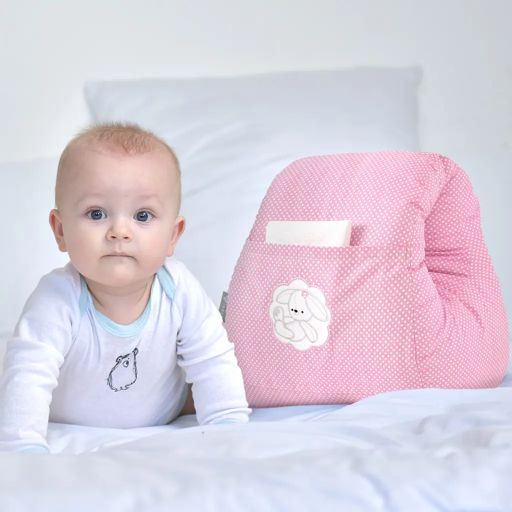 Подушка для годування Papaella Mini Горошок, 28х30 см, рожевий (8-31999) - фото 9