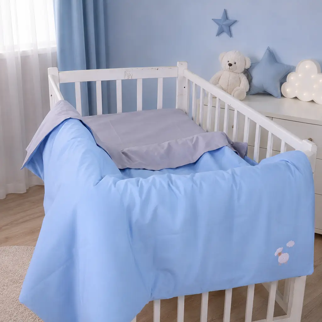 Дитяча постільна білизна MIRSON LITTLE KIDS Poplin Edition Bobby the Sheep та Gerwin 110х160см (2200013086444) - фото 9