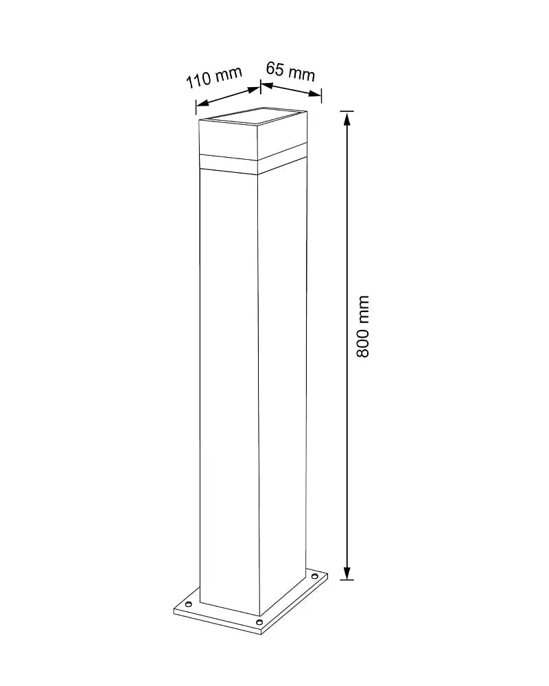 Вуличний світильник Goldlux 322388 Gilbert GU10 1x10W IP44 BK - фото 4
