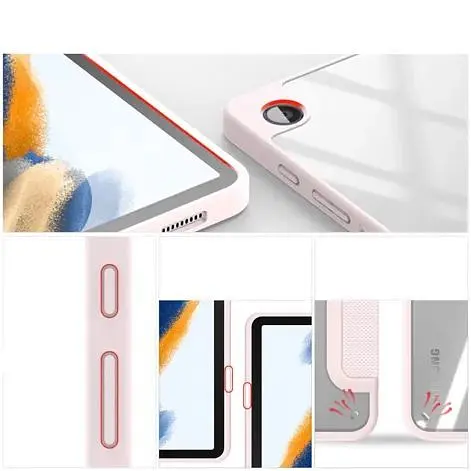 Чохол TPUCristal SlimTPU Spen holder Samsung Galaxy Tab A9 8.7 X110 X115 Світло-рожевий - фото 8