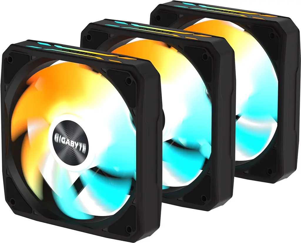 Вентилятор Gigabyte EZ Chain Fan 120 3-Pack Black (GP-GBT EZFAN1203) - фото 4