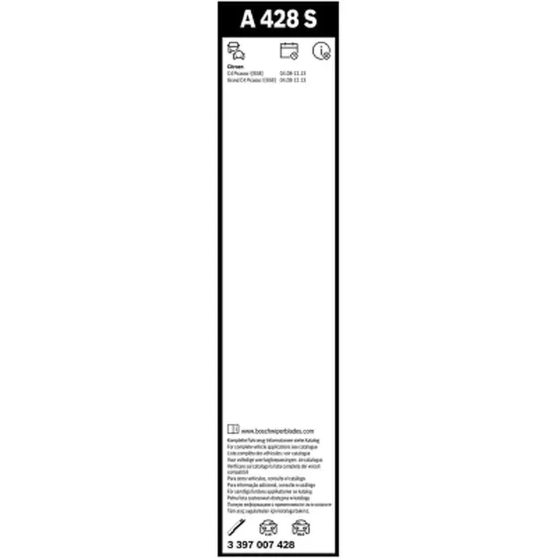 Щітка склоочисника Bosch 3 397 007 428 - фото 5