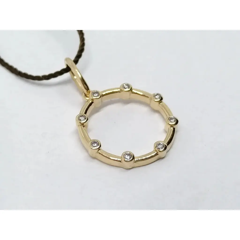 Золота підвіска ЮЗ "Багет" з фіанітами. 9300703 - фото 2