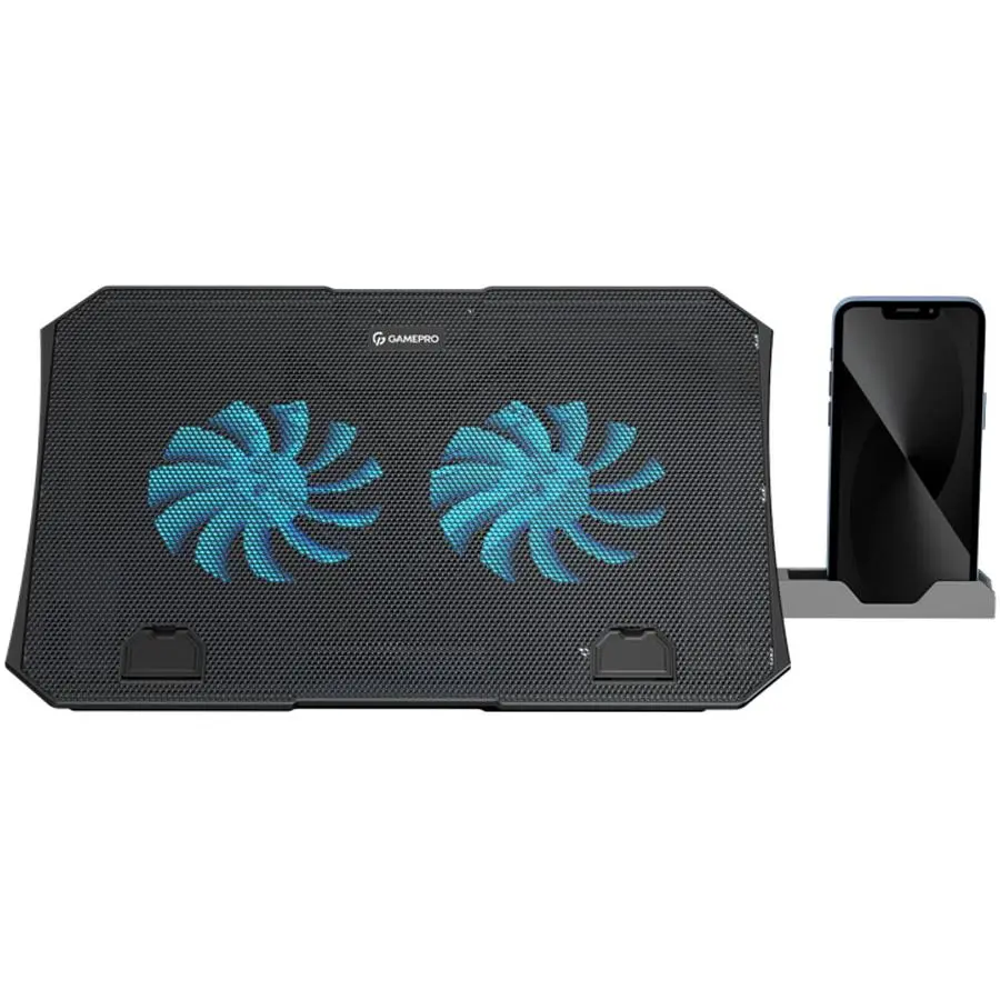 Охлаждающая подставка для ноутбука до 15,6 дюйма GamePro GPCP-350 2xfans - фото 2