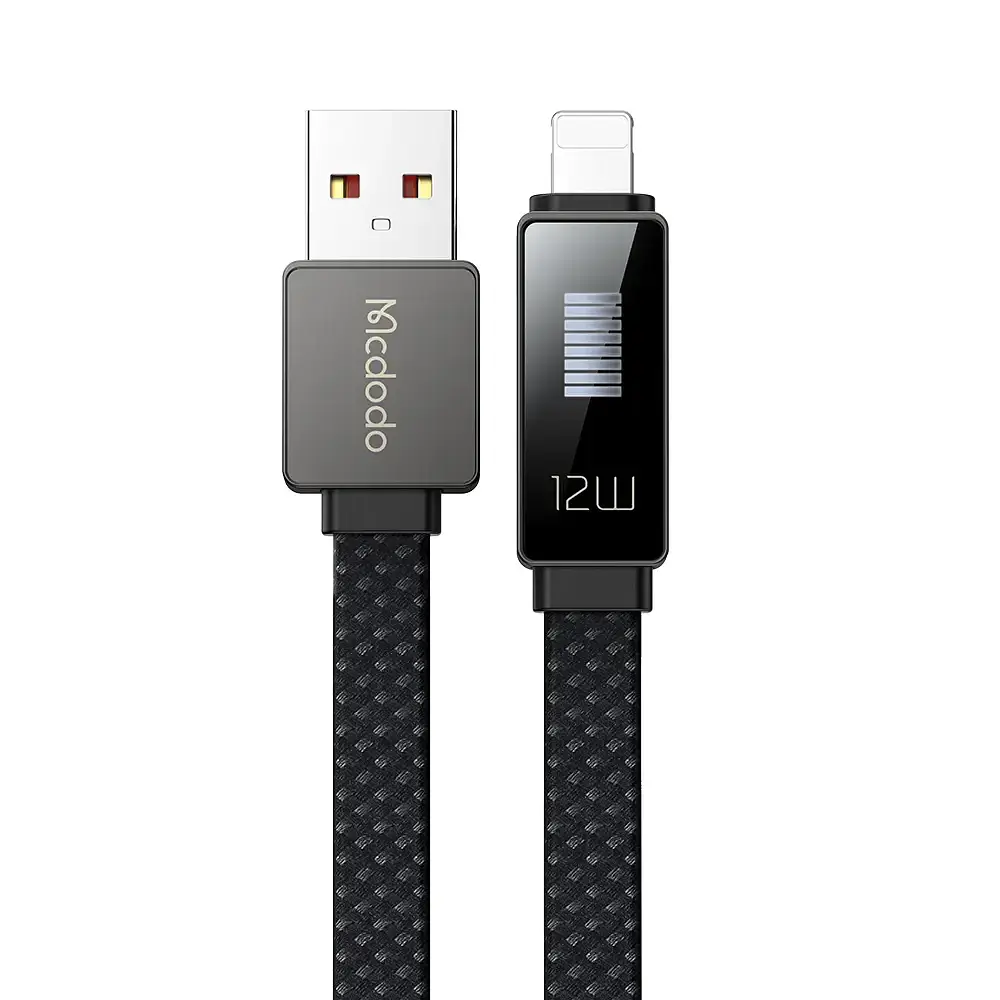 Кабель McDodo LED Display Lightning Data Cable 3A 1.2m Black