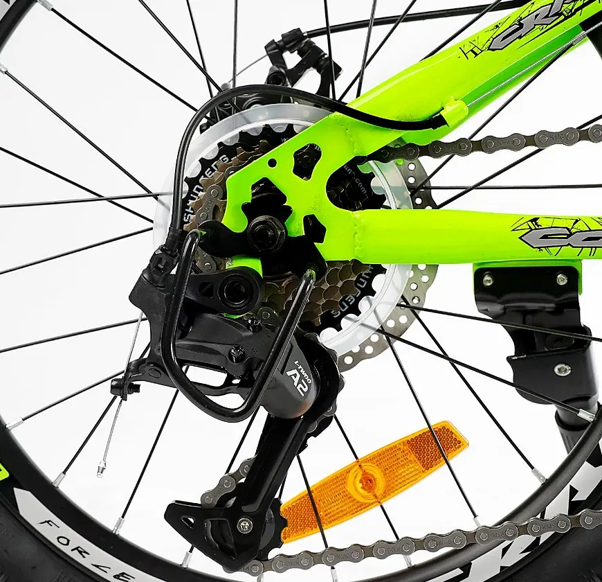 Дитячий спортивний велосипед 20'' CR-20630 Corso CRANK, сталева рама, обладнання LTWOO-A2, 7 швидкостей, зібраний на 75% - фото 6
